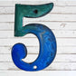 200mm Epoxy Coated House and letter box Numbers & letters