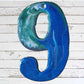 200mm Epoxy Coated House and letter box Numbers & letters