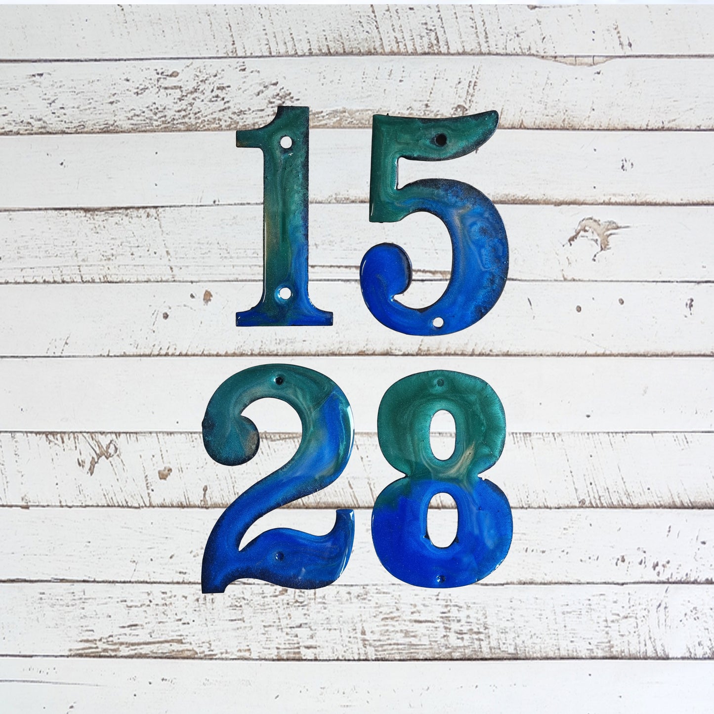 200mm Epoxy Coated House and letter box Numbers & letters