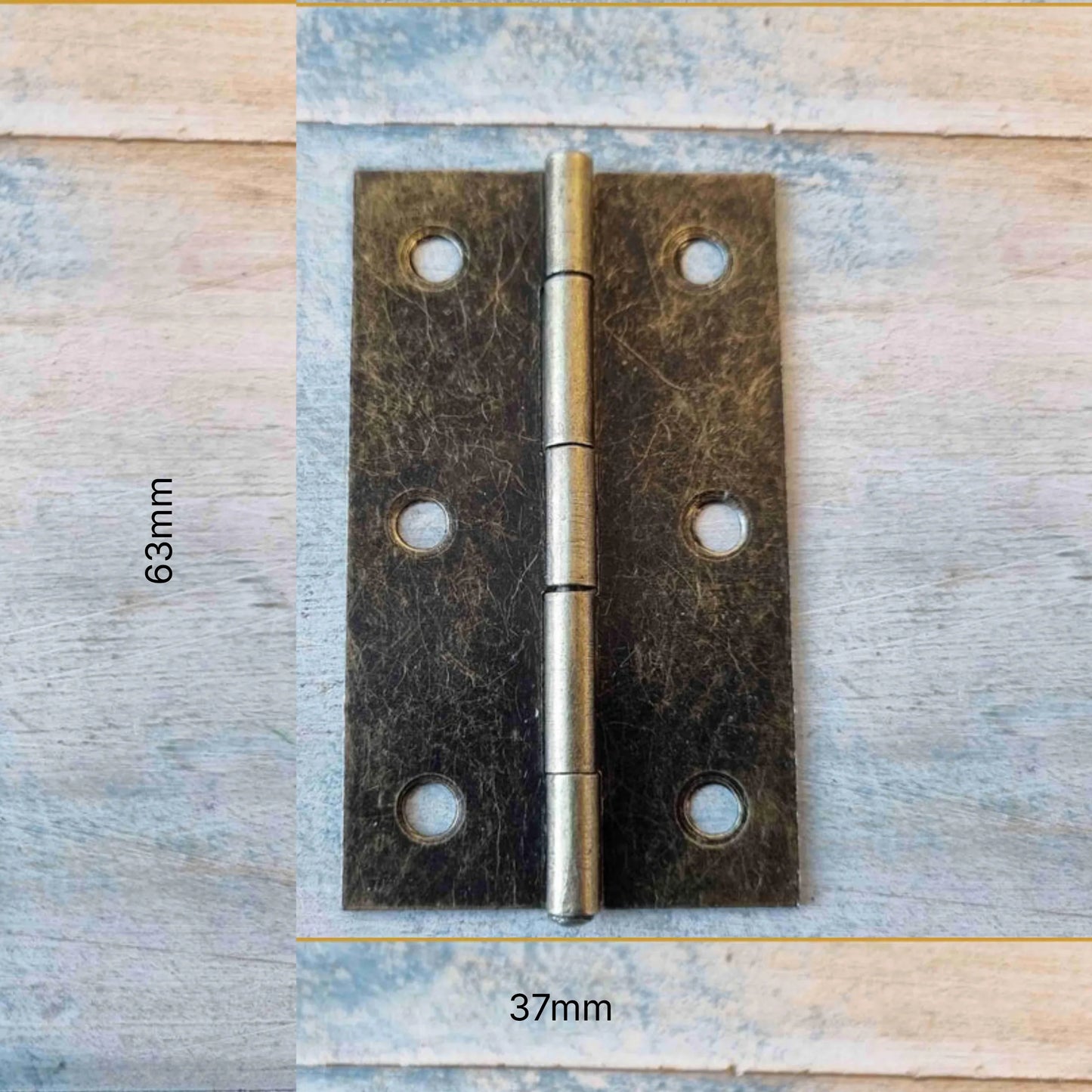 Milano Bronze Butt Hinge - Premium Quality furniture Hardware - Vintique Concepts