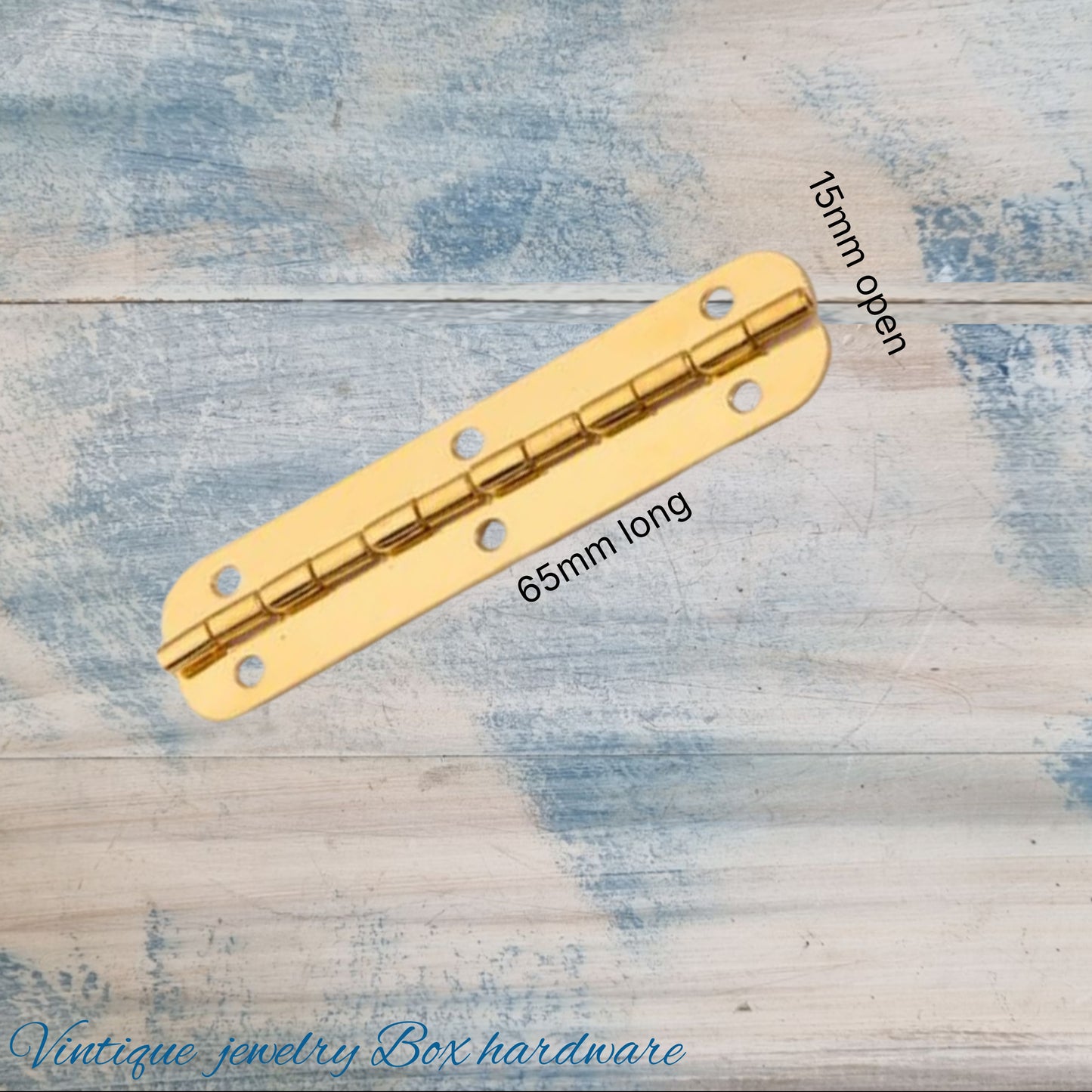 Small piano Gold long hinge 65mm long