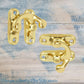 Vintage Style GOLD Swing Box Clasp Closure Lock Latch (2 Sizes)