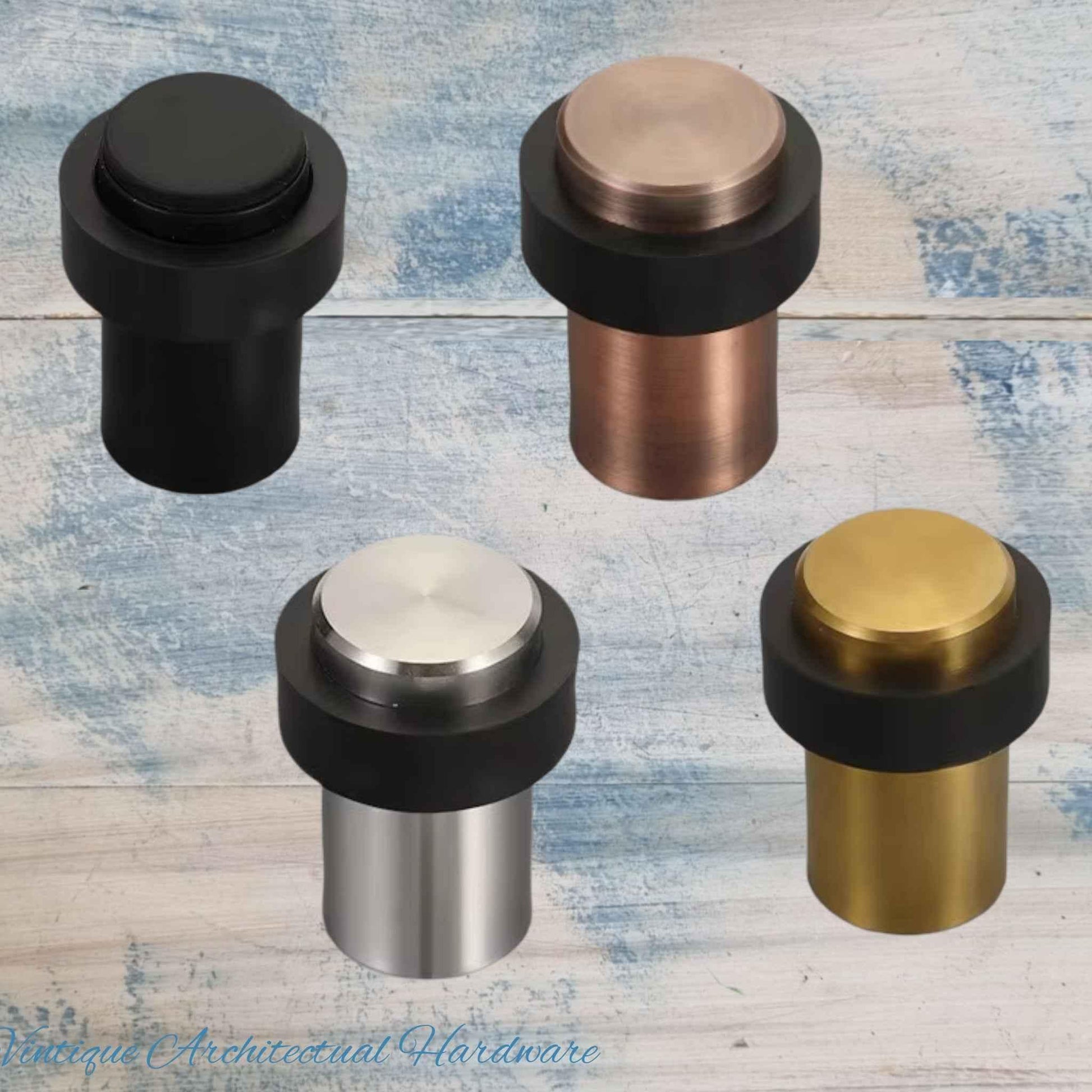 Copper Stainless steel Floor rubber DOOR BUMPER floor door stop 60mm high - Vintique Concepts