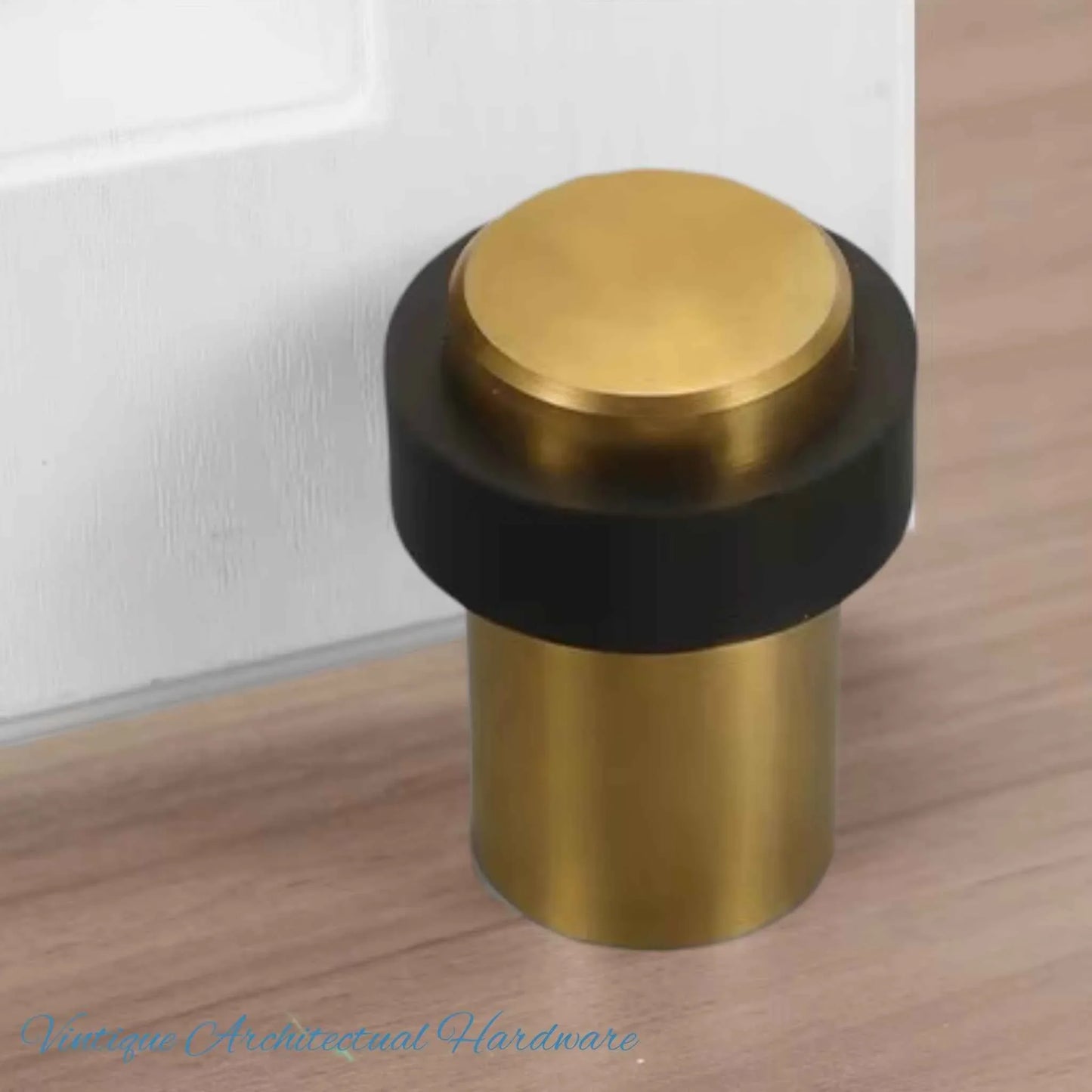 Gold Stainless steel Floor rubber DOOR BUMPER floor door stop 60mm high - Vintique Concepts