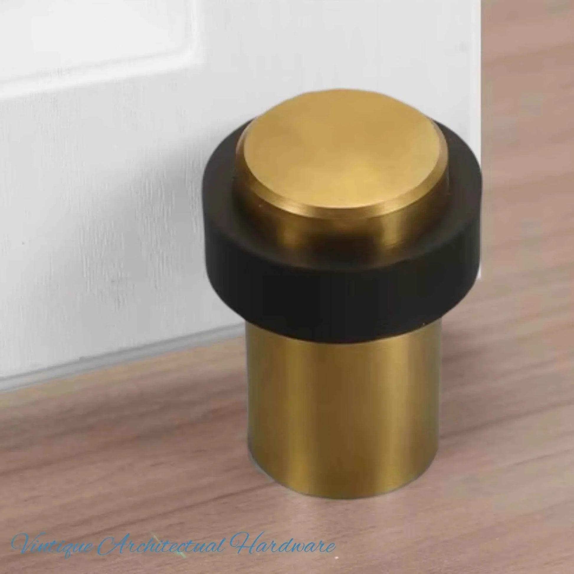 Gold Stainless steel Floor rubber DOOR BUMPER floor door stop 60mm high - Vintique Concepts