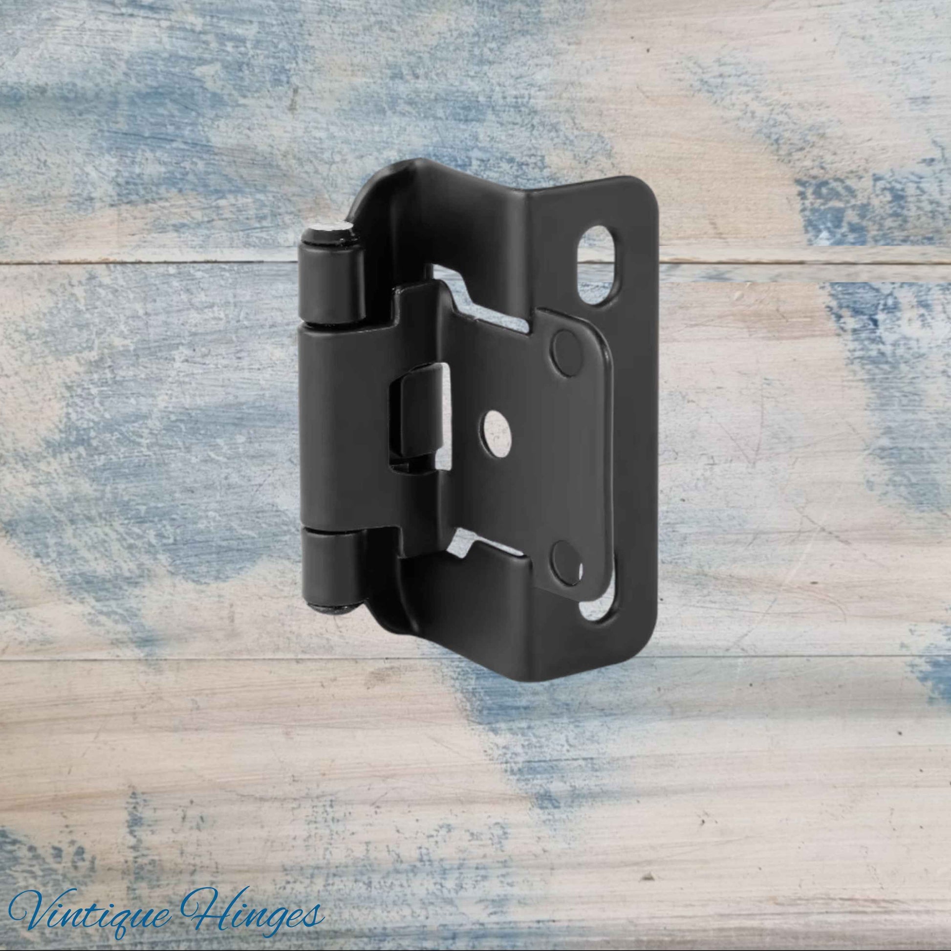 Self-Closing Overlay Hinges -Concealed Black  57mm x28mm for cabinets-NEW