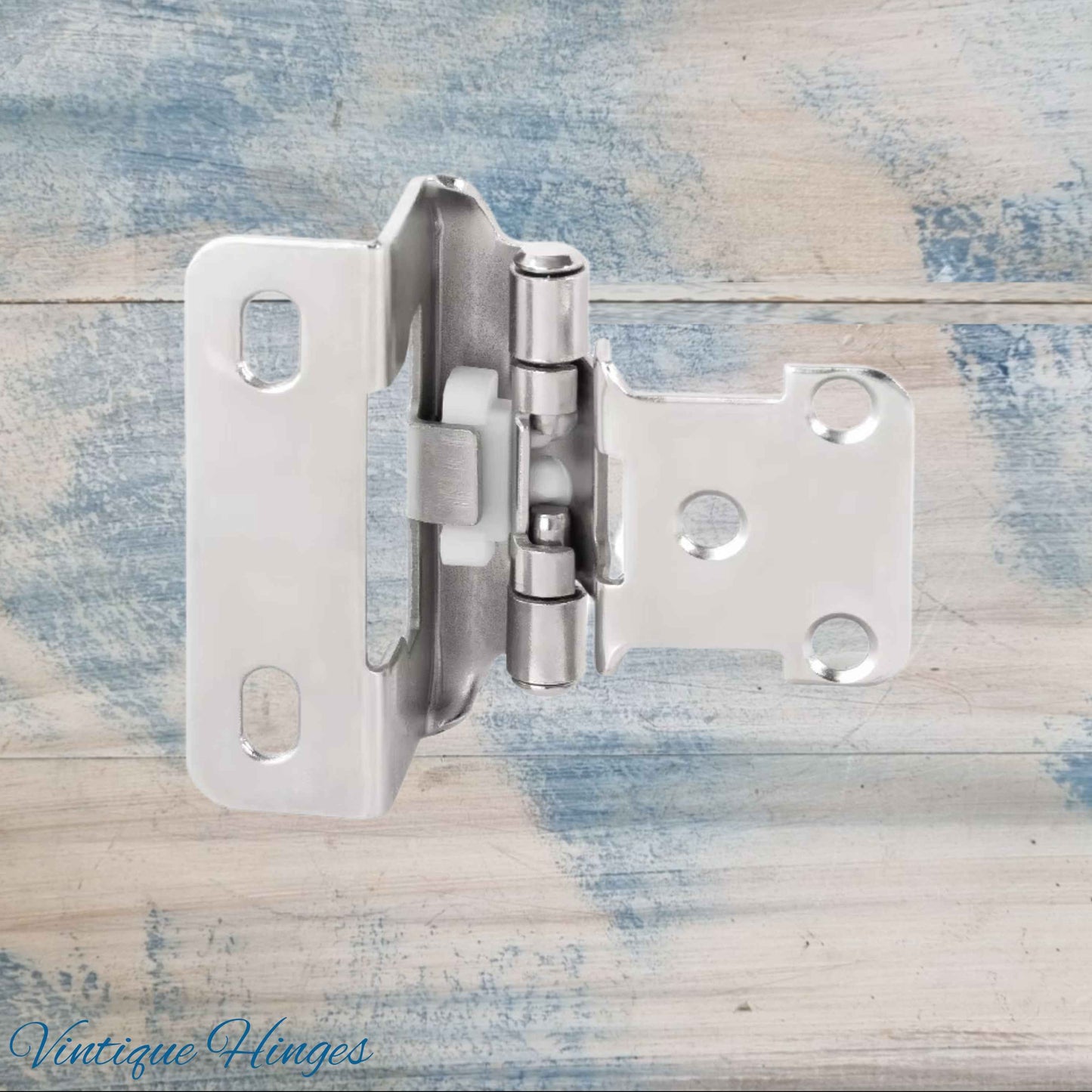 Self-Closing Overlay Hinges -Concealed Silver  57mm x28mm for cabinets-NEW