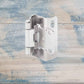 Self-Closing Overlay Hinges -Concealed Silver  57mm x28mm for cabinets-NEW