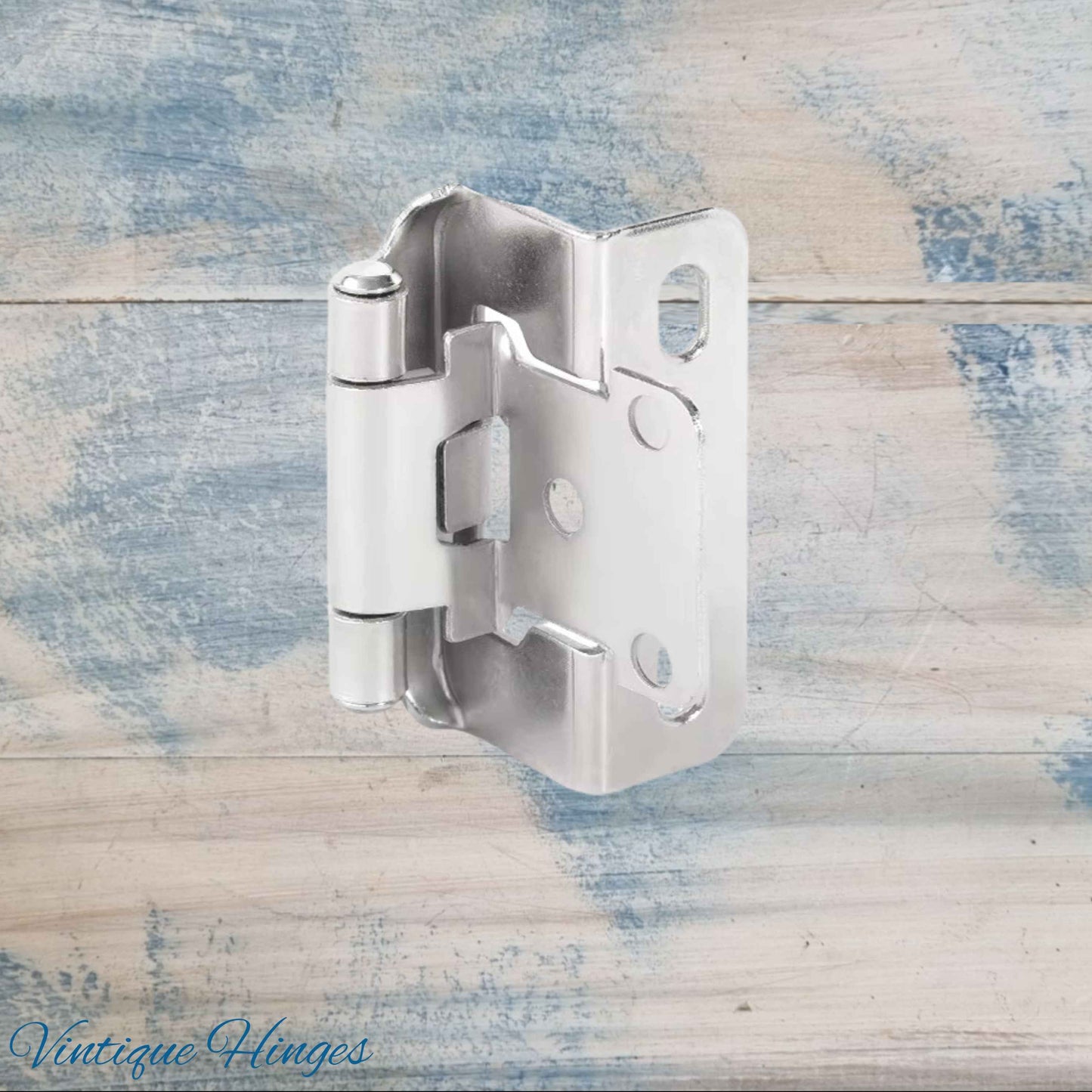 Self-Closing Overlay Hinges -Concealed Silver  57mm x28mm for cabinets-NEW