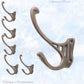 Heritage F-Series Solid brass Coat Hook 95mm x 70mm (3 Colours)