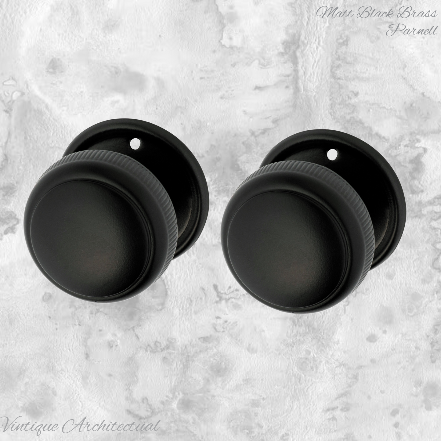 Parnell Brass Ribbed Edge Large Knob 52mm Dia (6 Finishes)