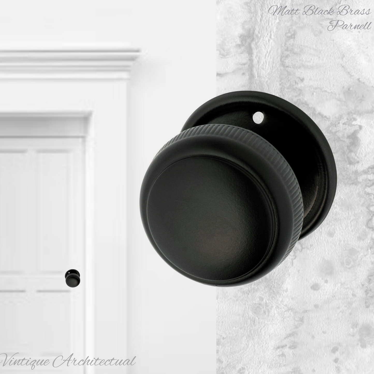 Parnell Brass Ribbed Edge Large Knob 52mm Dia (6 Finishes)