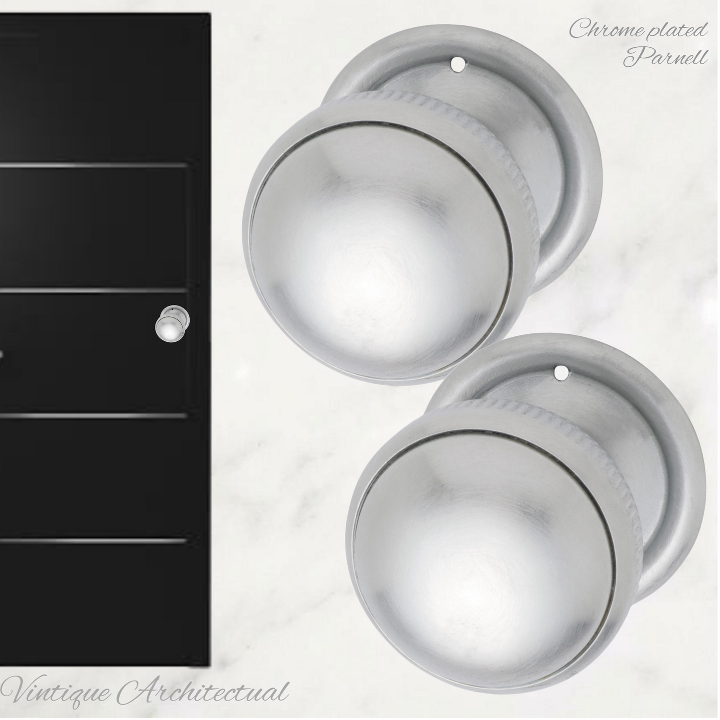 Parnell Brass Ribbed Edge Large Knob 52mm Dia (6 Finishes)