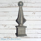 Cast Spire Ball Regal cross 100mm Round/Long-plain finish (pre-loved)-17mm internal hole