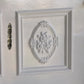 Kensington Drop Cabinet handle with backplate Bronze 116mm long