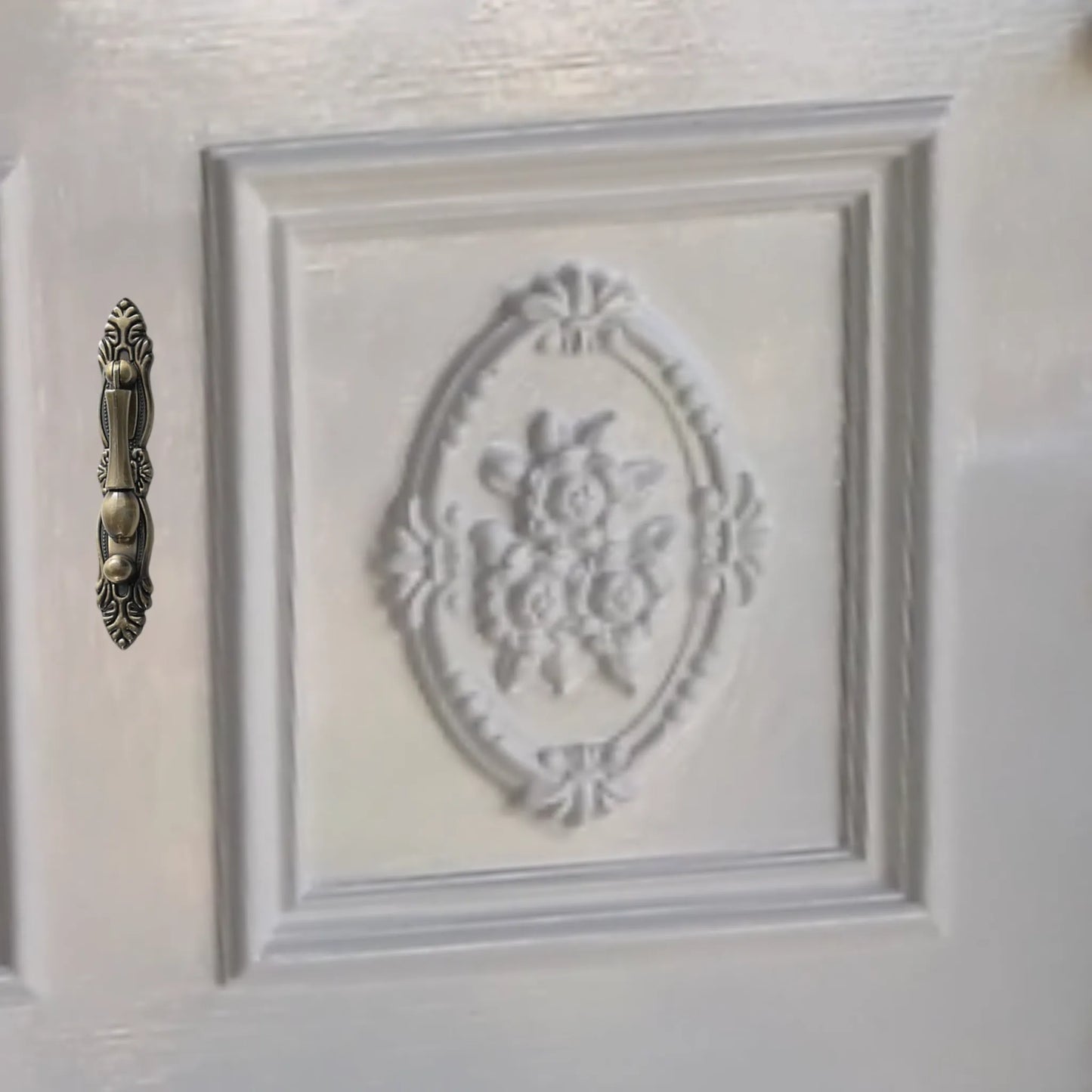 Kensington Drop Cabinet handle with backplate Bronze 116mm long