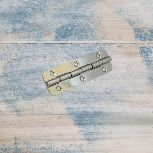 Small Piano Hinge 50mm Long - Silver Finish