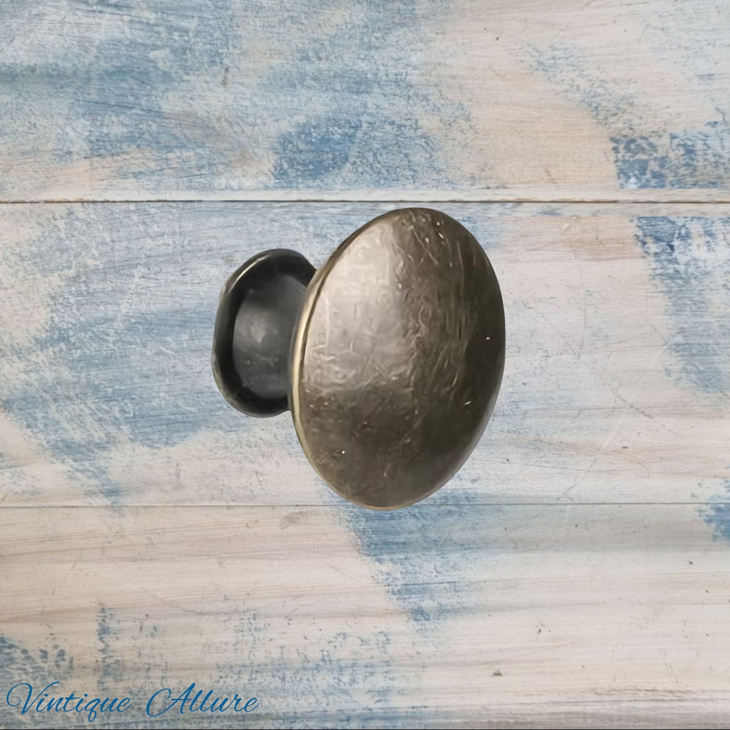 Allure Smooth Alloy Antique Bronze colour 30mm Drawer or Cabinet Knob