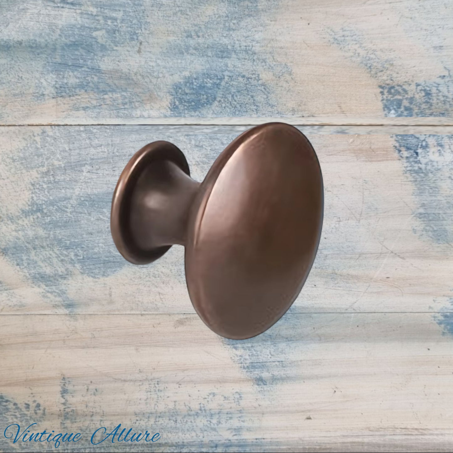 Allure Smooth Alloy Antique Red Bronze colour 30mm Drawer or Cabinet Knob