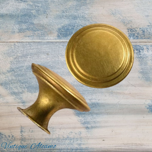 Alcamo Ringed antique Gold finish 29mm Drawer or Cabinet Knob
