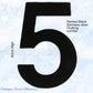 Premium 300mm Black Stainless steel floating Street number (0-9)