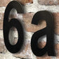 Premium  200mm Black Stainless steel floating Street number (0-9)