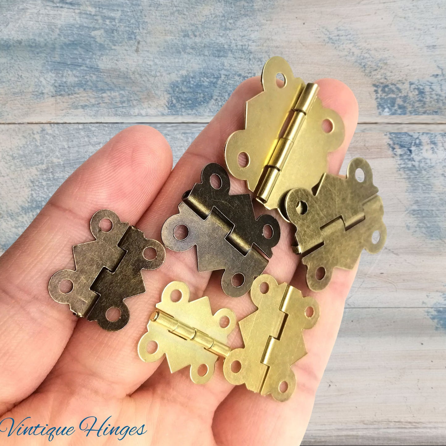 Atq Gold Elizabeth Jewelry box hinge -3 sizes