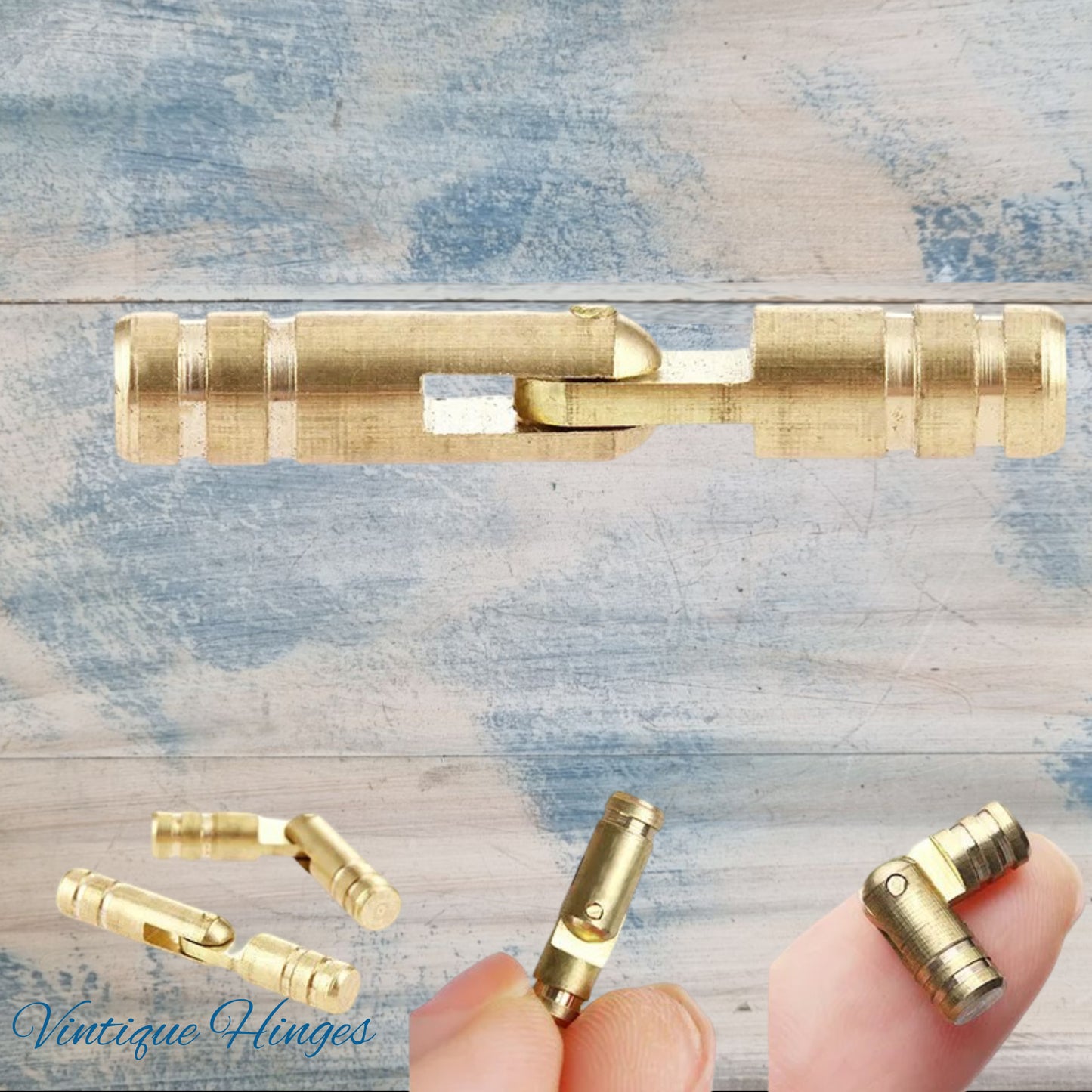 Invisible Brass Barrel Hinge -jewelry boxes (3 sizes)