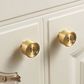 "Algua" Sovereign Brass Button cabinet/Drawer Knobs-3 finishes