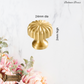 "Bedonia" Sovereign Ribbed Mushroom  Brass cabinet / Drawer Knob 24mm dia