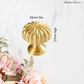 "Bedonia" Sovereign Ribbed Mushroom  Brass cabinet / Drawer Knob 30mm dia