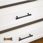 "Bellagio" Sovereign Contured T-Bar Antiqued Brass cabinet / Drawer handle-6 Sizes