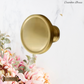 "Castellar Sovereign Rimmed Brushed Brass cabinet / Drawer Knob 35mm dia