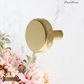 "Dessio" Sovereign Diamond Brushed Brass cabinet / Drawer Knob 34mm dia