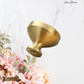 "Elice" Sovereign Smooth contoured Brushed Brass cabinet / Drawer Knob -3 sizes