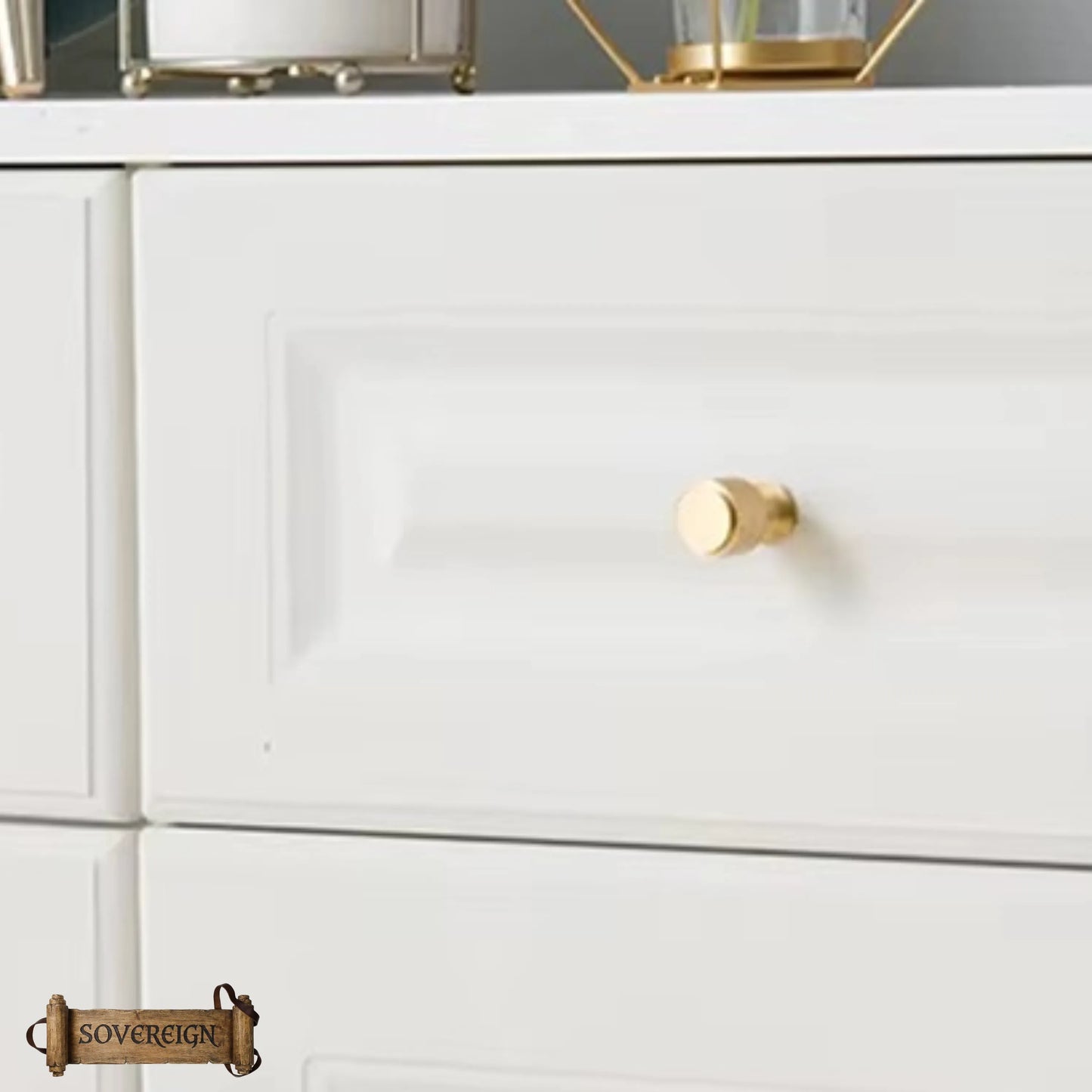 "Felino" Sovereign Knurled Cross Brushed Brass cabinet / Drawer Knob 20mm dia-4 Finishes