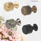 "Felino" Sovereign Cris Cross Brushed Brass cabinet / Drawer Knob 20mm dia-4 Finishes