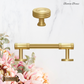"Bicocca" Sovereign Wheel Brass cabinet / Drawer Knob 30mm dia-2 Finishes