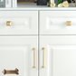 "Gallicchio" Sovereign Retro Brush Brass cabinet D-Pull Handles -8 Sizes