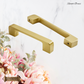 "Racale" Sovereign lovely Brushed Brass cabinet D-Handle Pulls -5 sizes