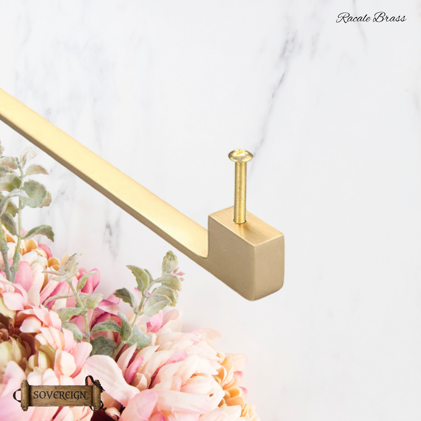 "Racale" Sovereign lovely Brushed Brass cabinet D-Handle Pulls -5 sizes