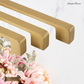 "Racale" Sovereign lovely Brushed Brass cabinet D-Handle Pulls -5 sizes