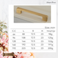 "Racale" Sovereign lovely Brushed Brass cabinet D-Handle Pulls -5 sizes