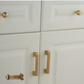 "Racale" Sovereign lovely Brushed Brass cabinet D-Handle Pulls -5 sizes