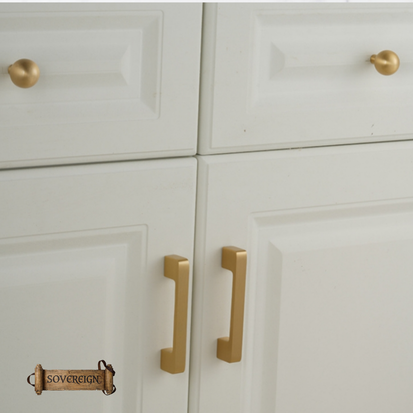 "Racale" Sovereign lovely Brushed Brass cabinet D-Handle Pulls -5 sizes