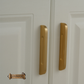 "Piedmont" Sovereign Solid Brushed Brass cabinet Reccessed Grip handles (4 sizes)