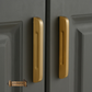 "Piedmont" Sovereign Solid Brushed Brass cabinet Reccessed Grip handles (4 sizes)