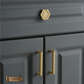 "Sorrano" Sovereign Brushed Brass cabinet D-Handle Pulls -5 sizes