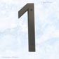 Premium 152mm Aged Bronze Alloy Street number (0-9)