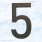 Premium 152mm Aged Bronze Alloy Street number (0-9)